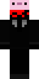 Pig Suit Noir Minecraft skin