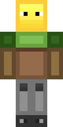 Block Head Yellow Minecraft skin