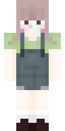 Overalls Pink Hair Minecraft skin