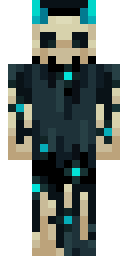 Teal Horn Demon Minecraft skin