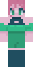 Pink Hair Jumper Minecraft skin