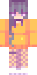 Tangerine Hood Girl Minecraft skin