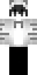 Tuxedo Cat Hood Minecraft skin