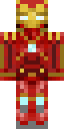Red Gold Suit Minecraft skin