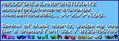 Smooth Shaded Font Faithful  32x on PvPRP