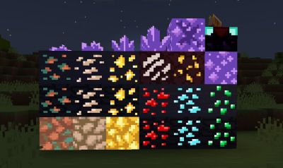 Emissive Ores Addon for Bare Bones/Trailers Vision 16x on PvPRP