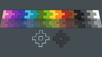 Clean Redstone - outlined colored blocks 16x on PvPRP