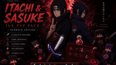 🔴 Itachi Uchiha  PvP Pack 16x by Zomogog54321 & Mcadd on PvPRP